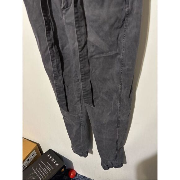 Express Women's Size 4R Regular High Rise Stretch Charcoal Grey Mom Pants - Picture 3 of 6